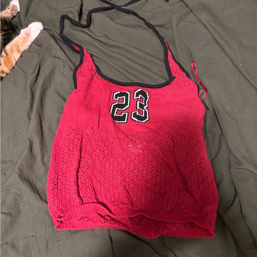 PacSun Red Knit Tank Top